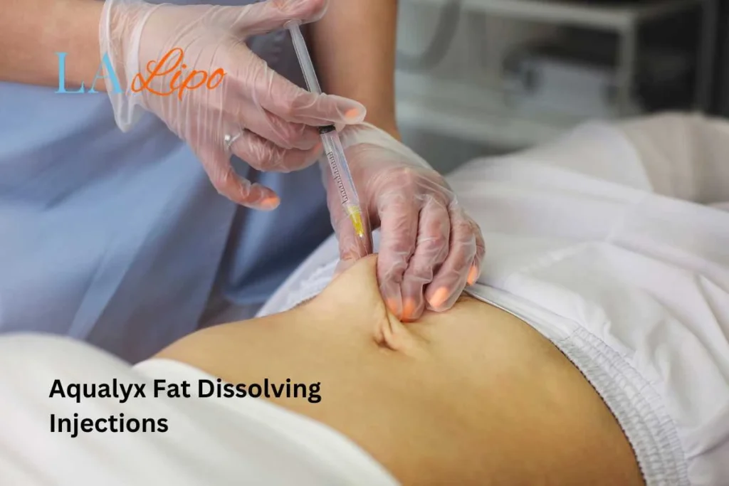 woman having fat dissolving injections Southampton in the stomach