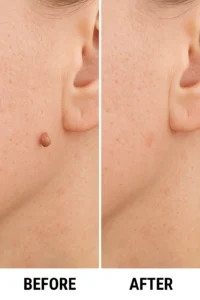 Skin tags removal Southampton before and after