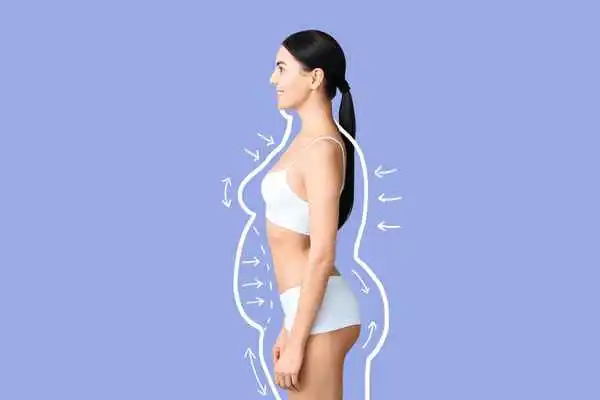 image of woman experiencing fat reduction treatment Southampton