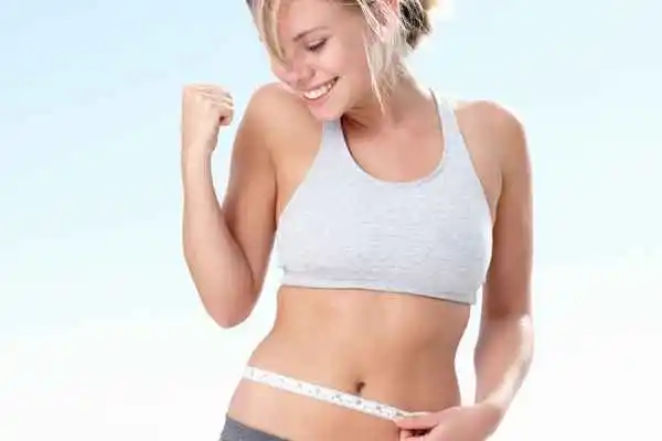 woman happy after fat reduction treatment Southampton