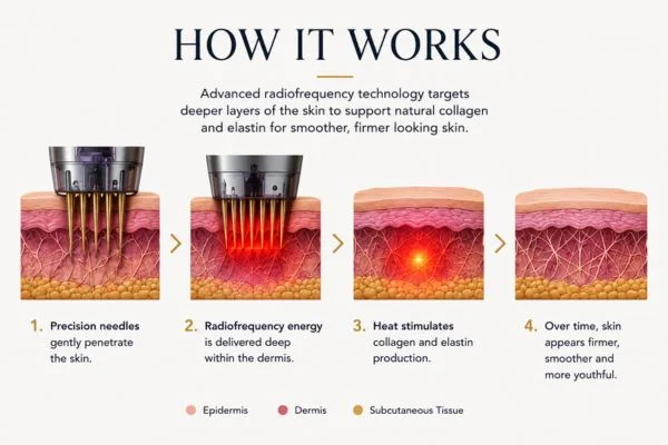 Diagram of how Collagen Lift Therapy Southampton works